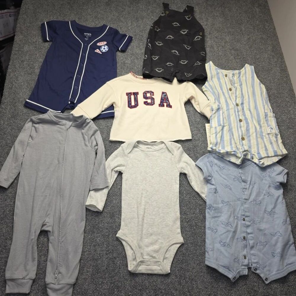 Baby Boys 7-Piece Clothing Set 3-9 Months Carter’s Cat & Jack Cloud Island